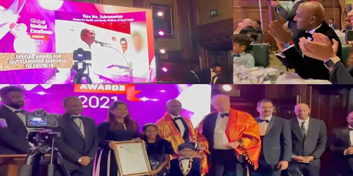 '' Outstanding Response for Corona '' - Award-winning Minister in London