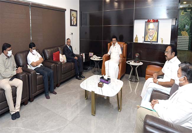 Tata Group Chairman Meets Tamil Nadu Chief Minister