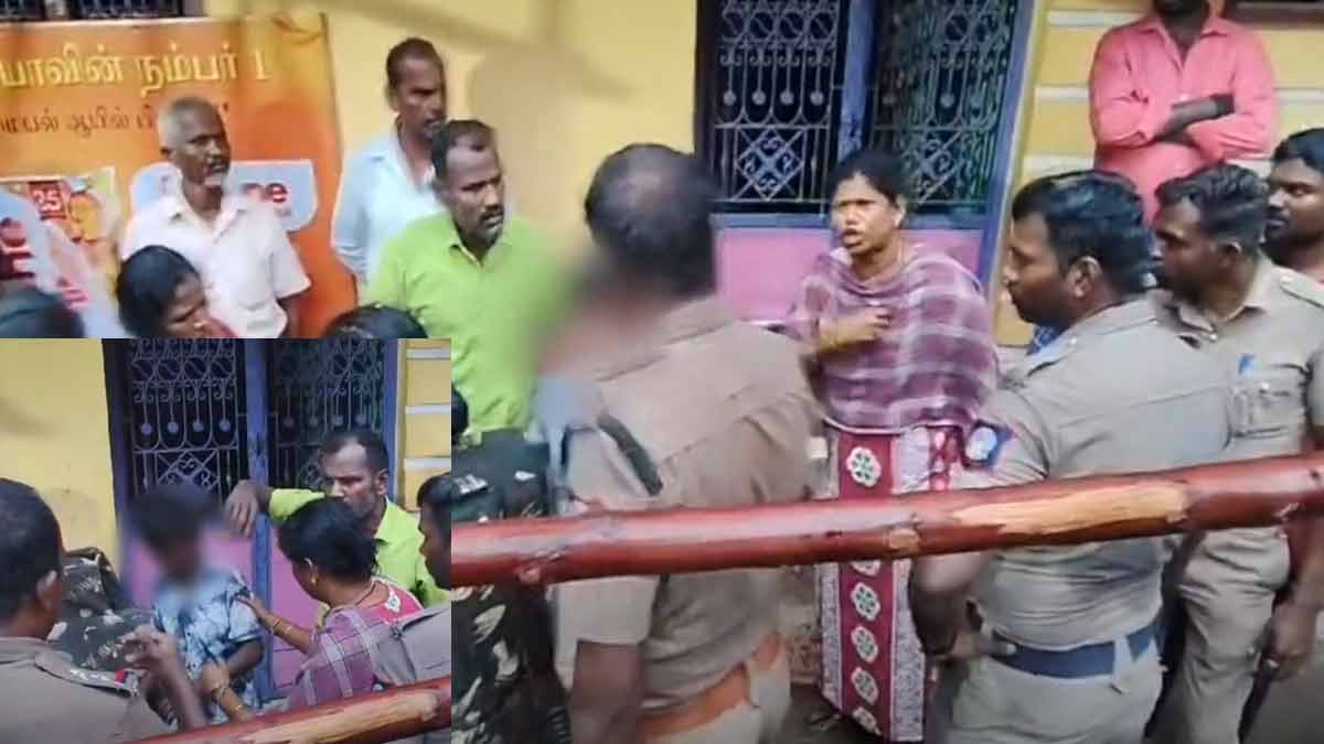 "Would you beat me like this when it was your daughter?" - angry mother to the policeman