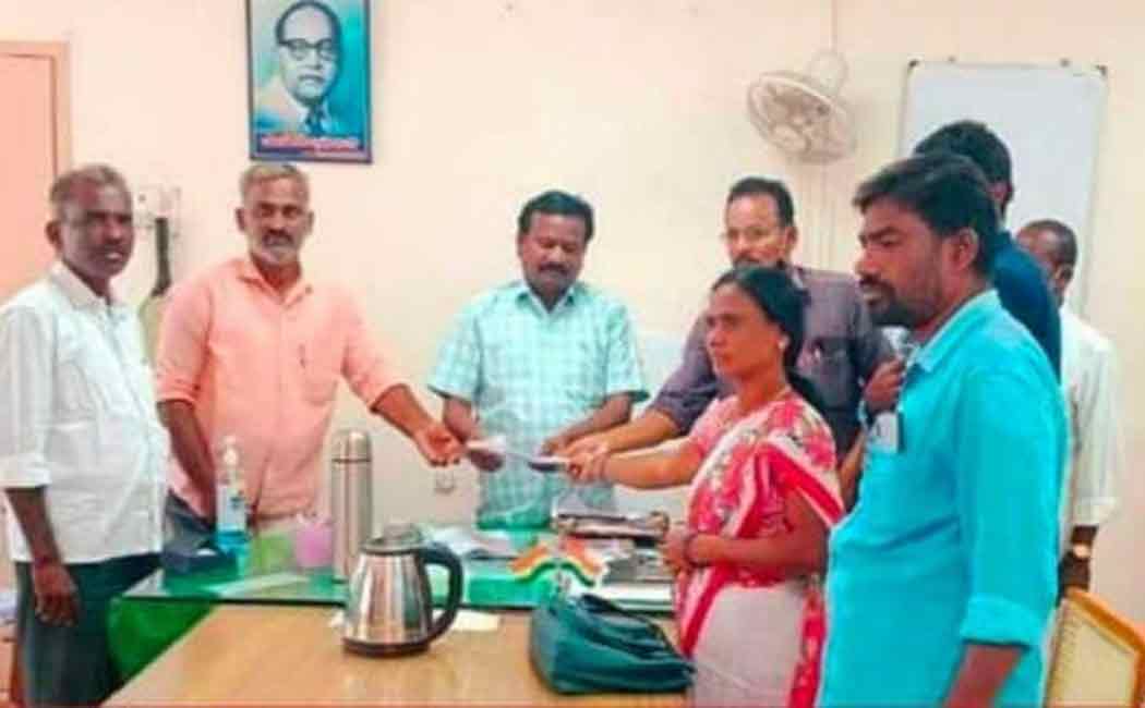 Complaint of the Union Councilor seeking to locate the village pond