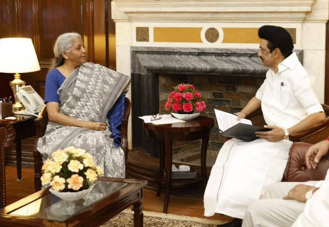 Tamil Nadu Chief Minister MK Stalin meets Union Finance Minister!