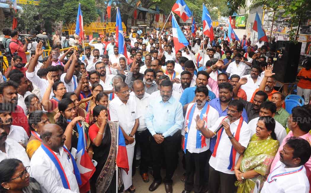 VCK protest against BJP government (Pictures)