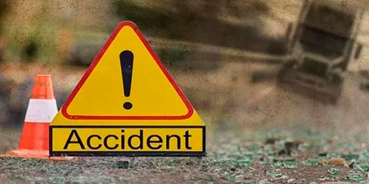 Sand truck accident on National Highway