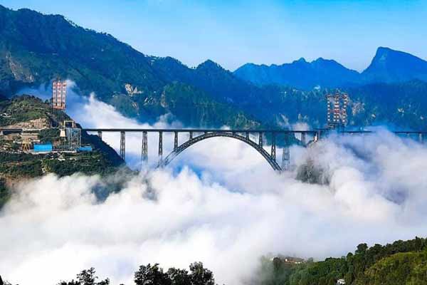 World's highest railway chenab bridge inaugurated by PM Modi in jammu kashmir