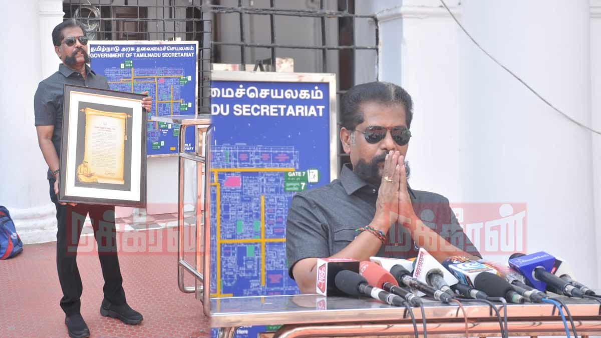 'kalaingar ezhuthukol' award goes to Nakkheeran editor
