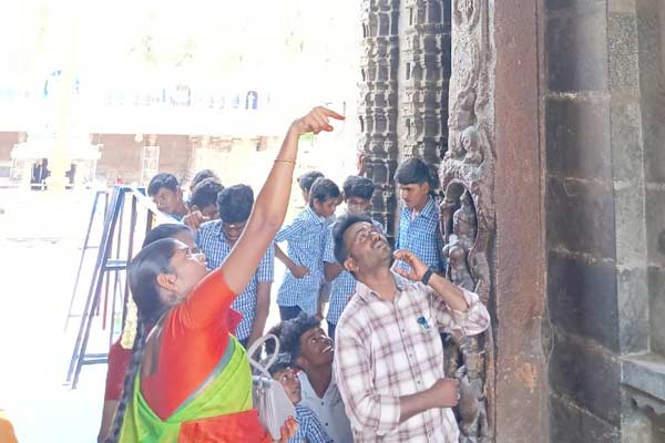 Awareness program for students to protect antiquity
