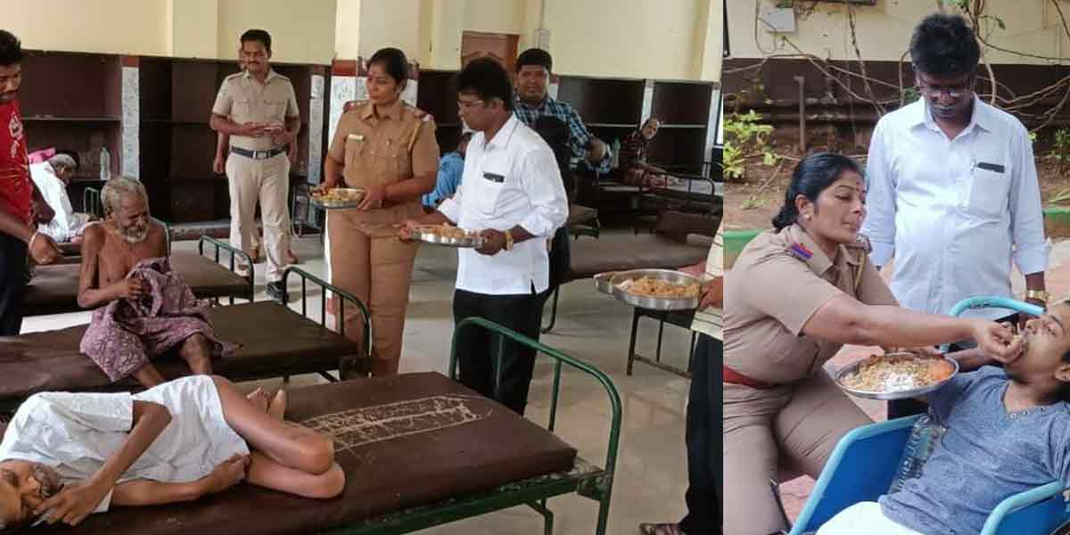 Police inspector who gave Diwali food to destitute elderly!