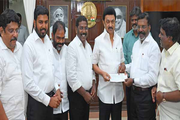 CM MK Stalin along with with Thirumavalavan MP Meeting