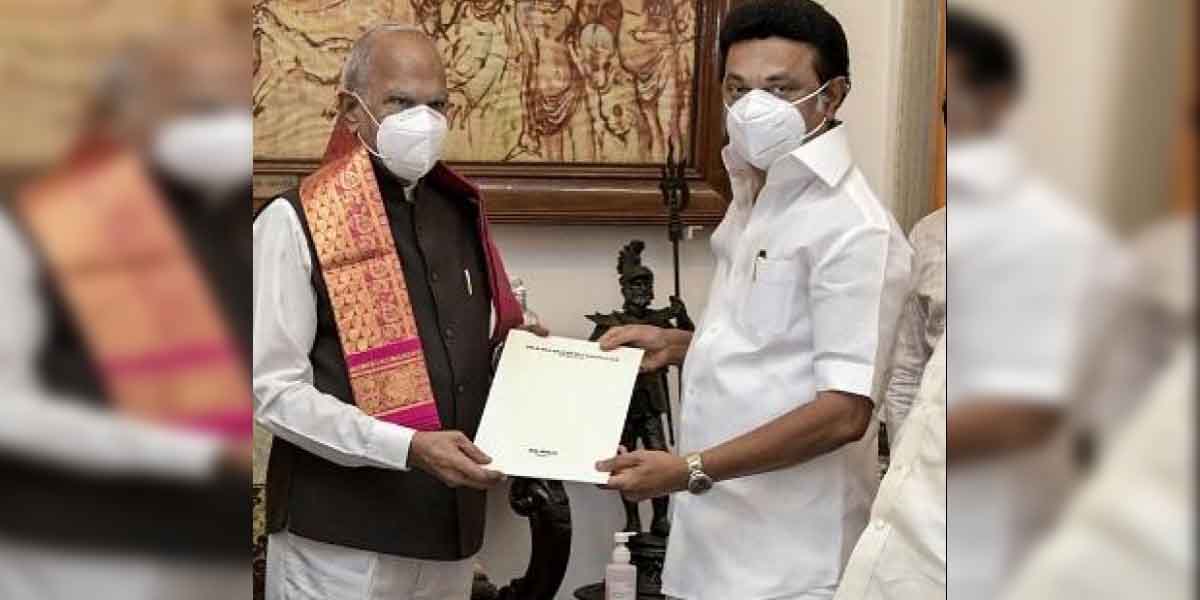 Tamil Nadu Chief Minister to meet Governor this evening !!