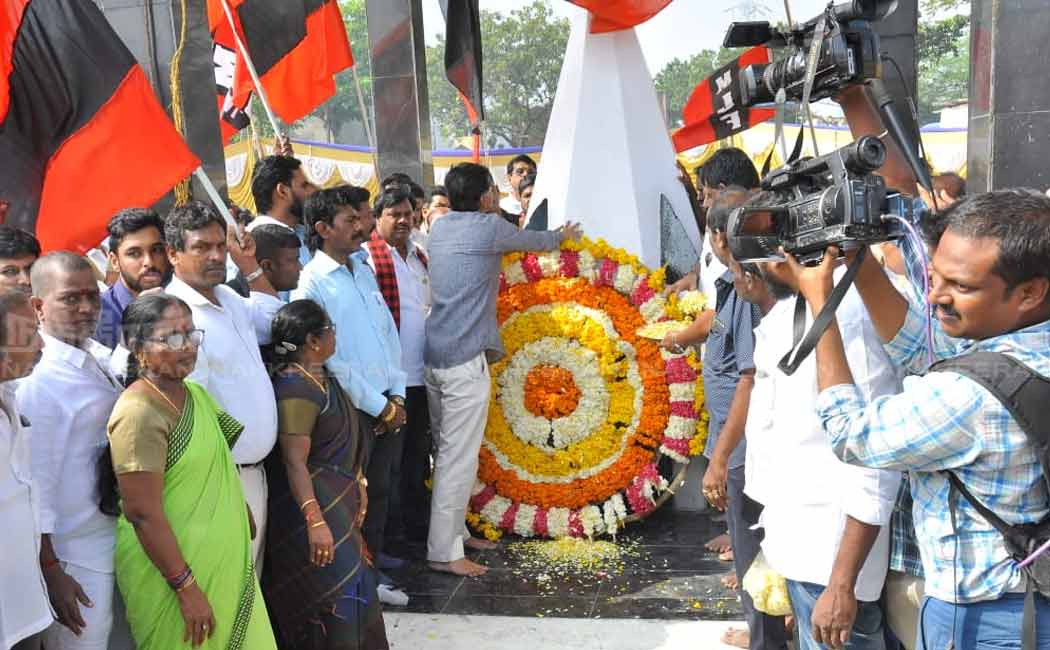 mdmk durai vaiko pays tribute to tamil language martyr