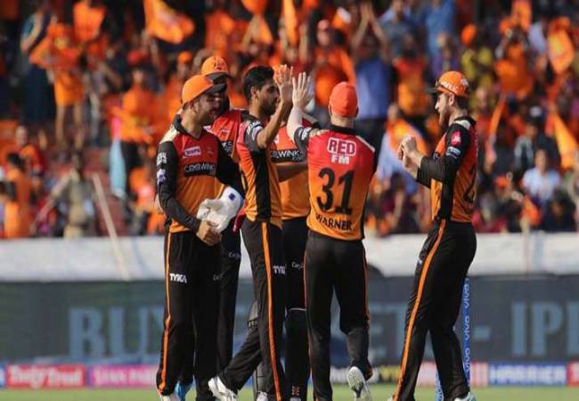ipl match sun risers hyderabad team