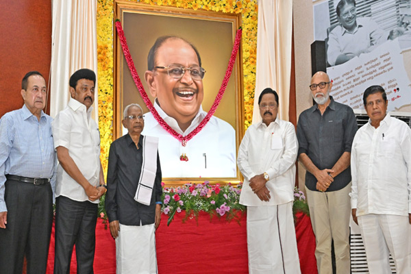 Murasoli Selvam's portrait unveiled at Anna Institute