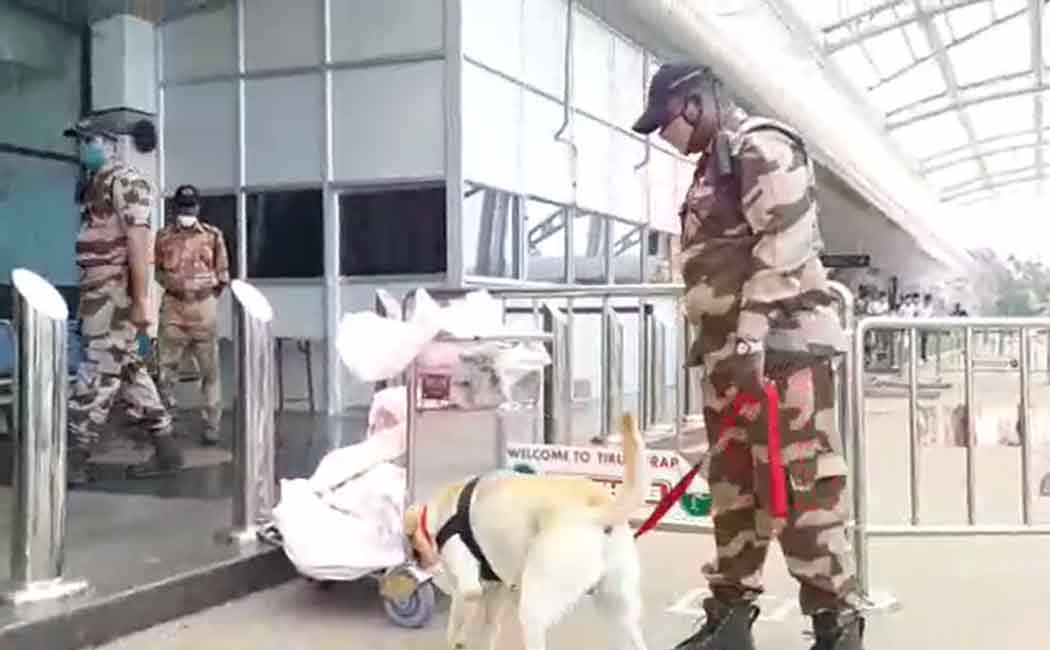 Heavy security in Trichy following Jammu and Kashmir airport issue