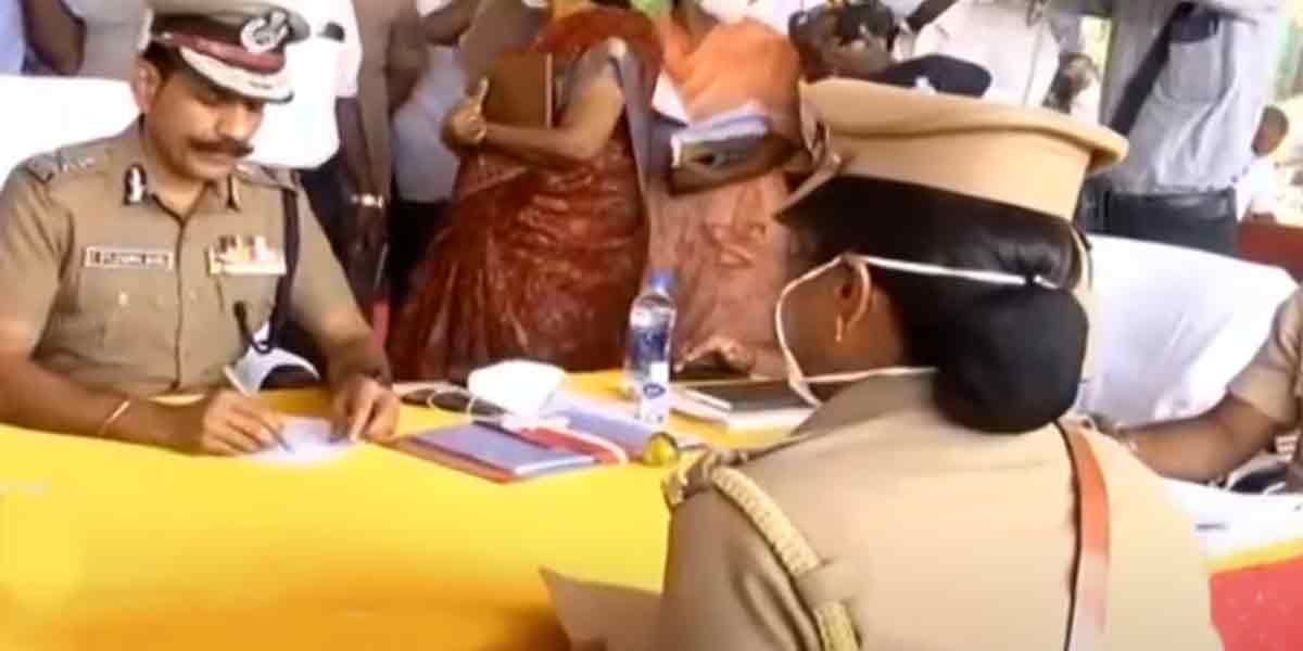 Tamil Nadu DGP listens to police complaints