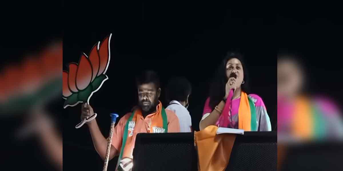 '' Modi helped a lot of demons '' - Namitha speech