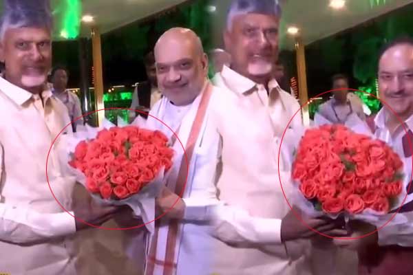BJP Union Ministers who did not bring bouquet during Chandrababu Naidu meeting