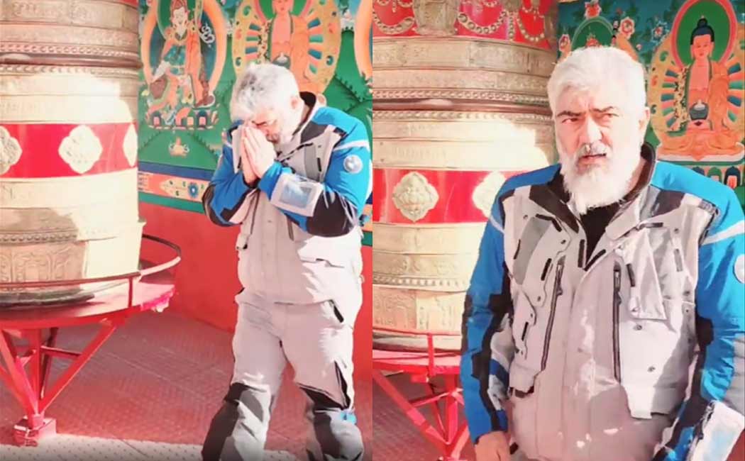 ajith ladakh trip latest photo released