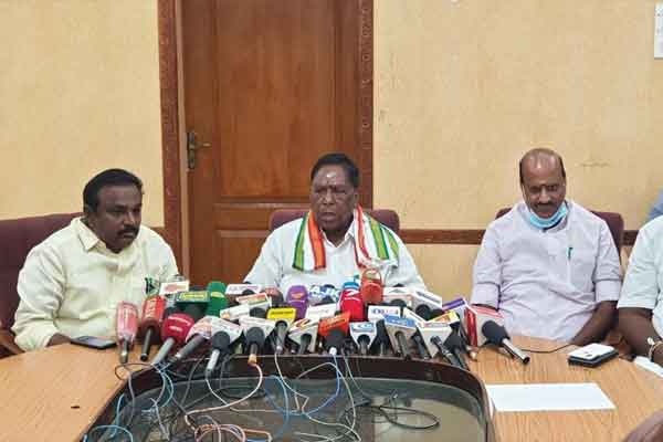"We will ask the leadership to decide on boycotting the election" - Puducherry Chief Minister