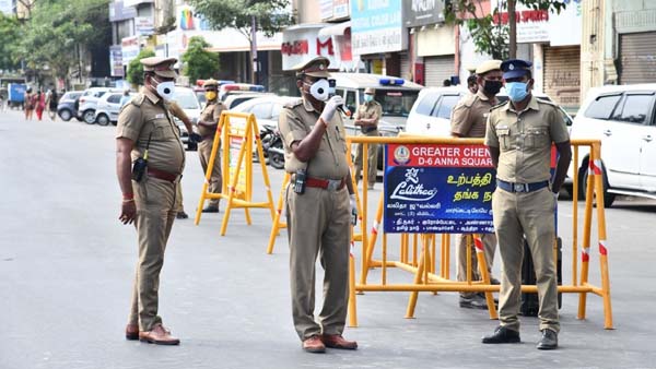 Corona virus issue - chennai police -