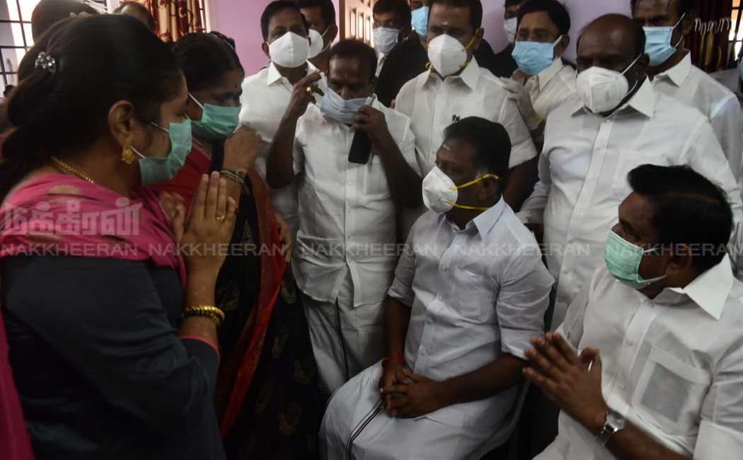 Leaders who paid tribute to Madhusudhanan's body