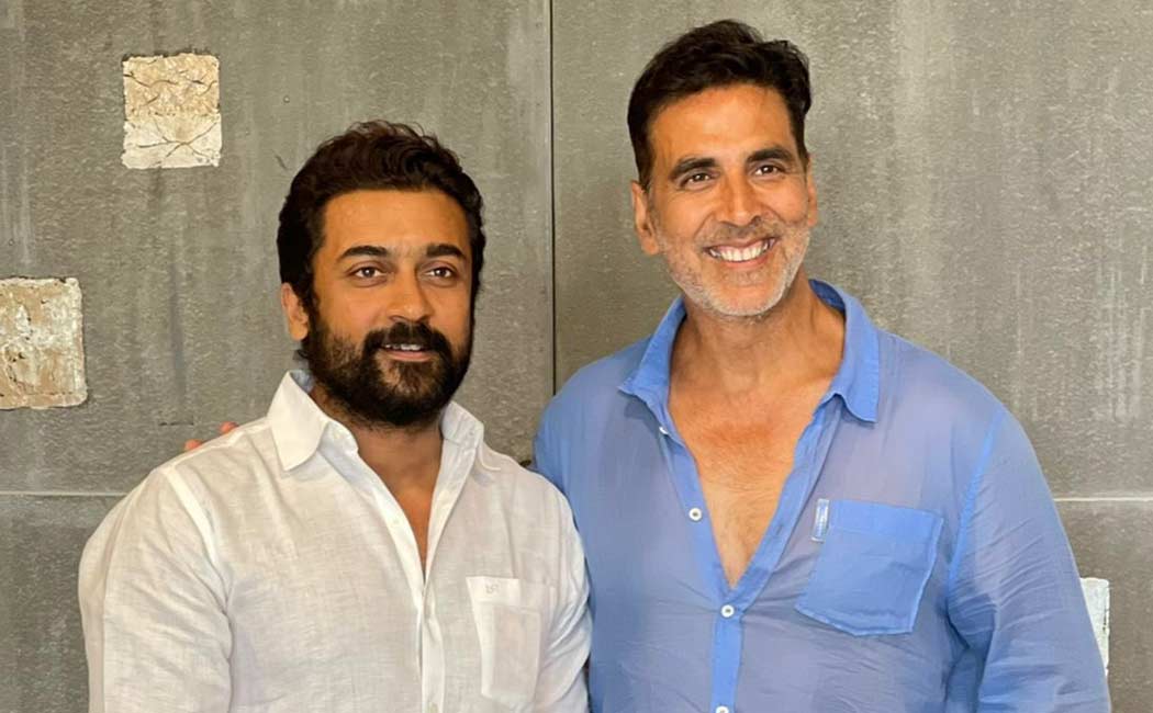 surya goes mumbai soorarai pottru hindi remake