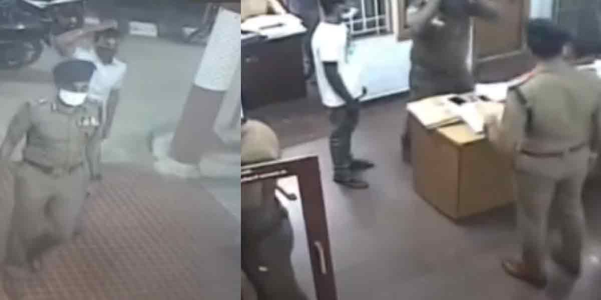 Tamil Nadu DGP who suddenly entered the police station and inspected ... CCTV footage released!