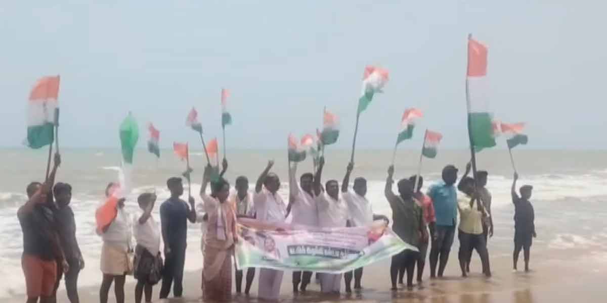 A Congress executive who attempted during the protest in nagai