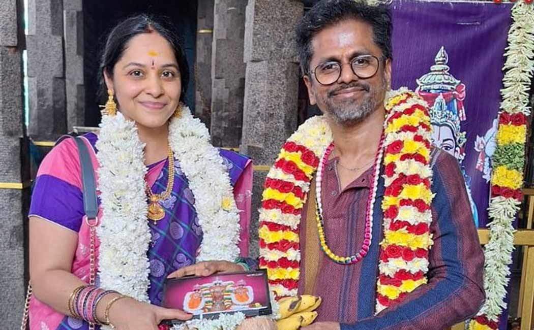 ar murugadoss visit kallakurichi perumal temple with his wife