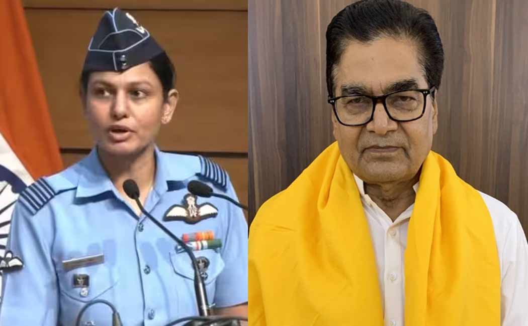 samajwadi MP to stir up controversy about Wing Commander Vyomika Singh's caste