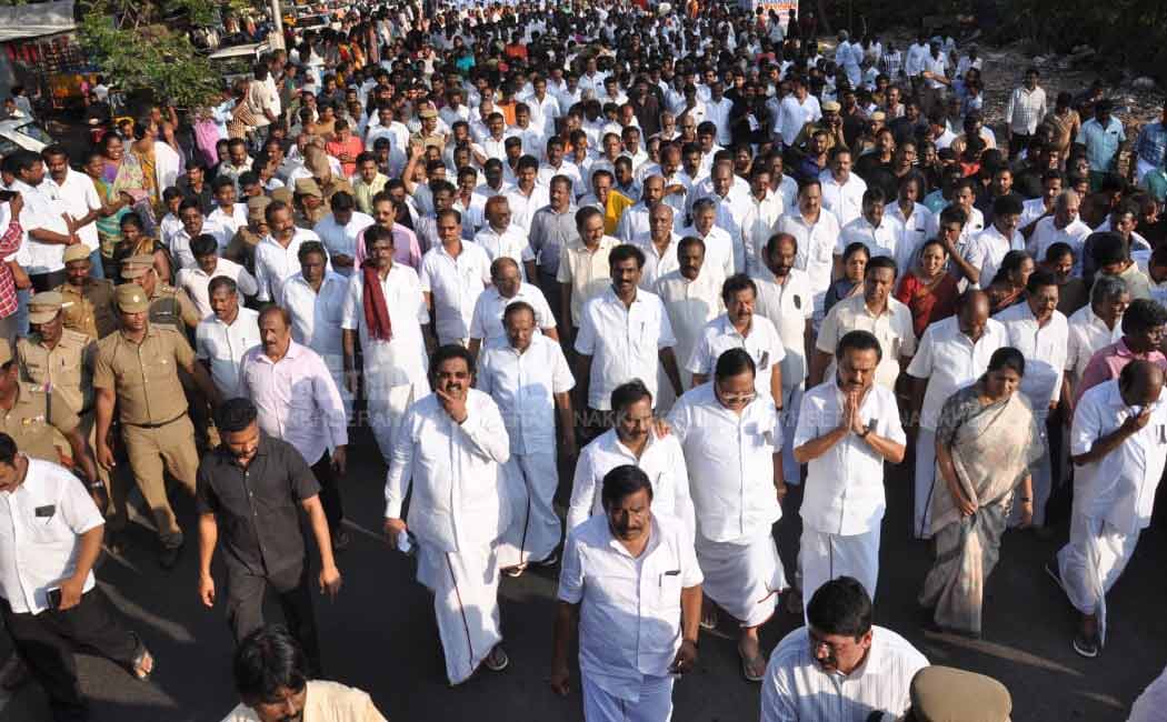 anbazhakan's Last rally DMK