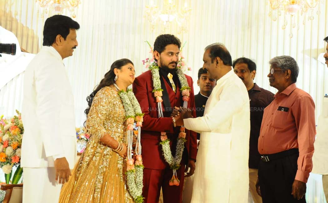 Divakaran family wedding reception photos
