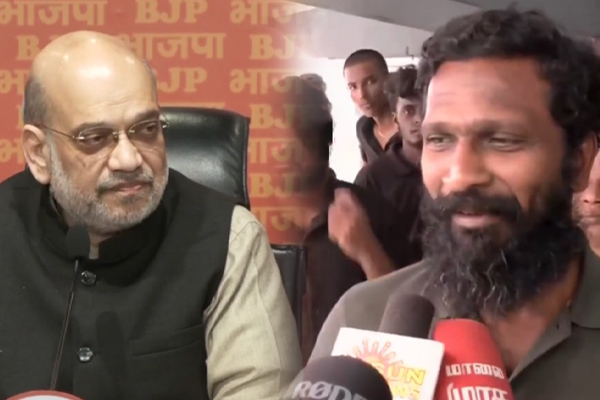 Amit Shah's speech on Ambedkar Vetri Maran condemns