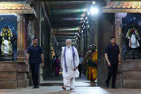 Grand arrangement for Prime Minister Modi in Salem