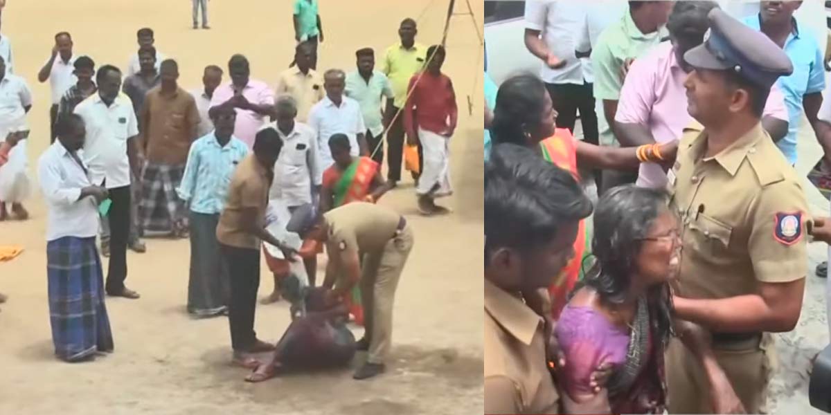 The woman who tried to set fire to the Speaker's program caused a stir