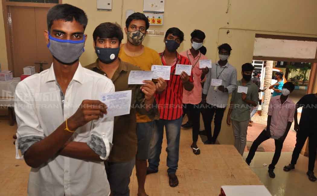 Vaccination camp for students in Nandanam