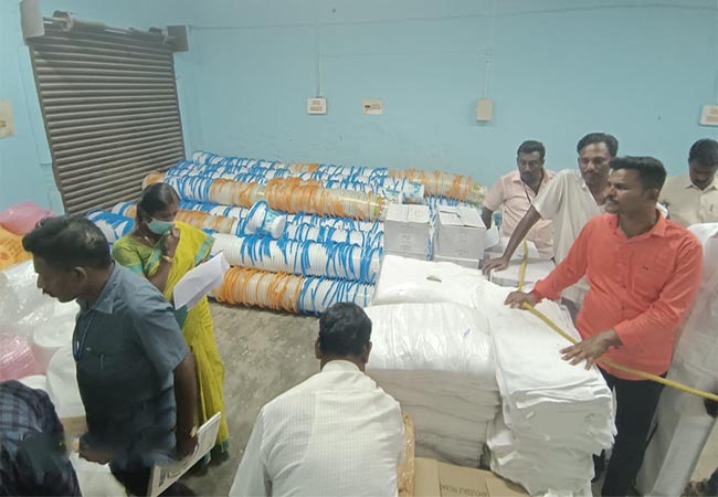 Gift confiscated at Kappalur Industrial Estate Warehouse!