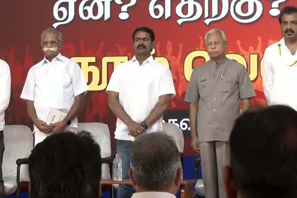 controversy due to Seeman's participation in the show for Tamil Thai Greetings