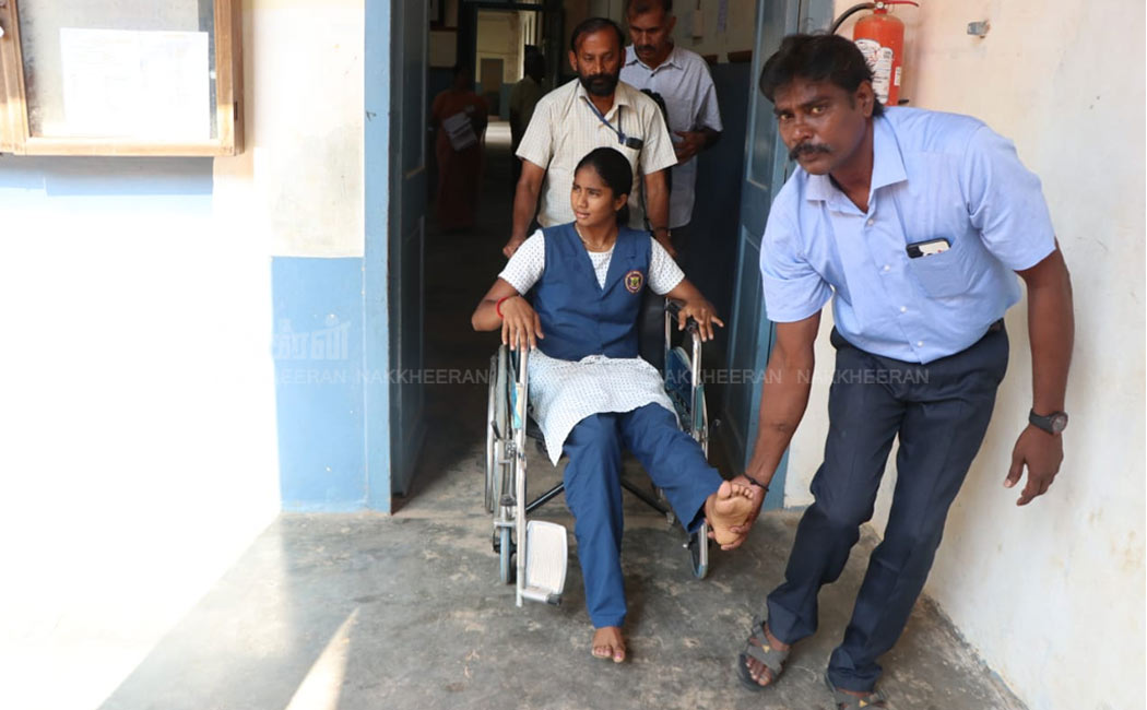 Students went to exam hall with teachers blessing