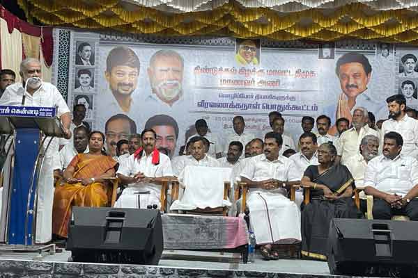 dmk minister i periyasamy talks about hindi imposition