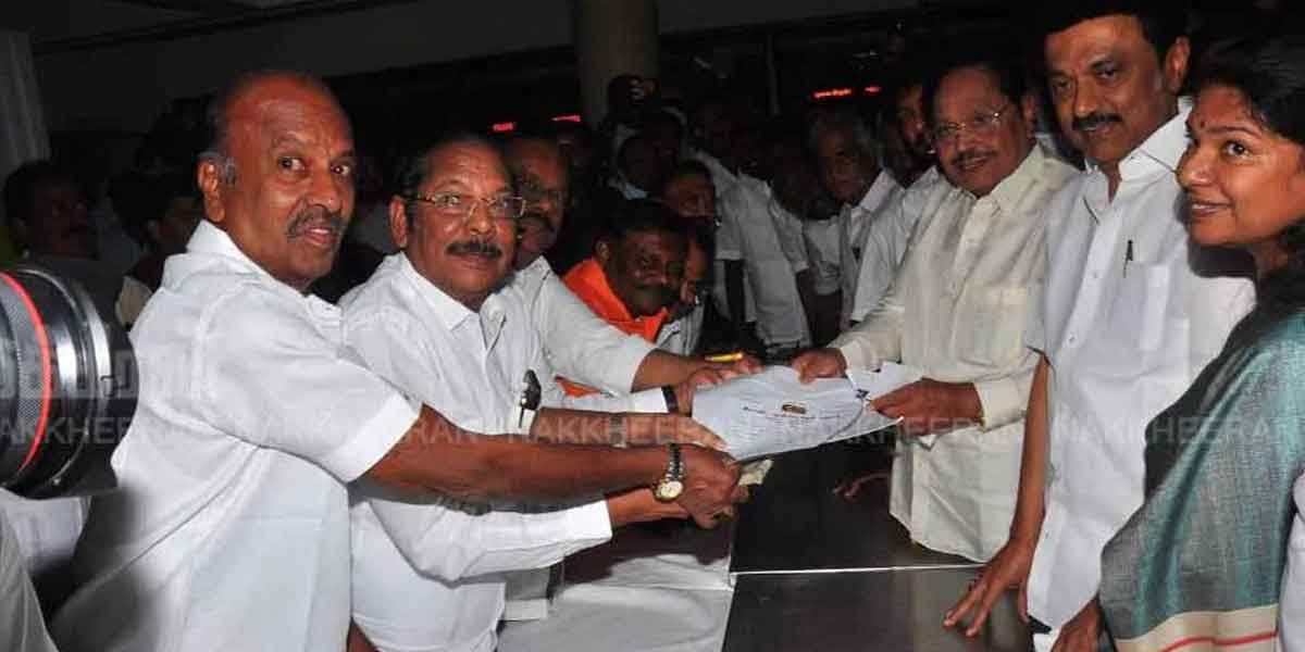 Election for DMK President... Stalin filed nomination