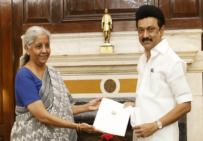 Tamil Nadu Chief Minister MK Stalin meets Union Finance Minister!