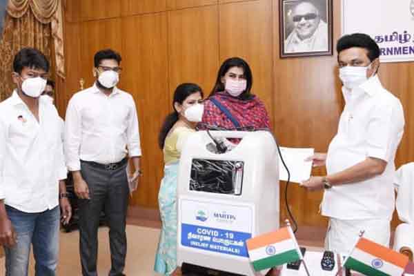 Martin Group donates Rs 3 crore to relief items