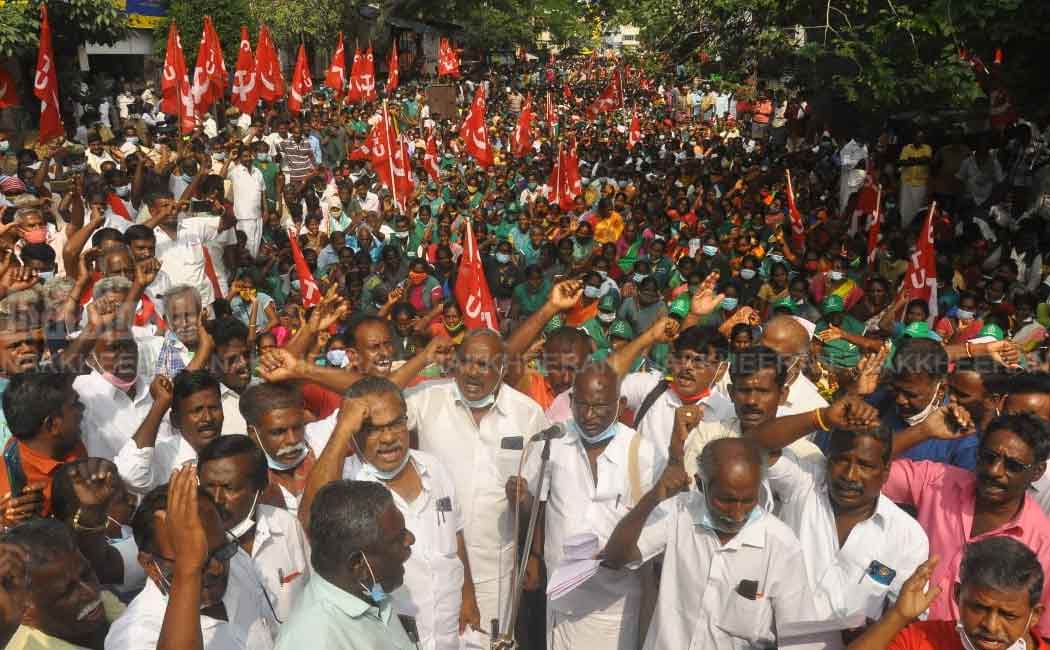 workers involved in the demonstration