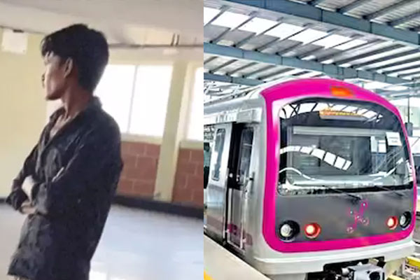 The injustice done to the person who came without buttoning the suit in bangalore metro rail