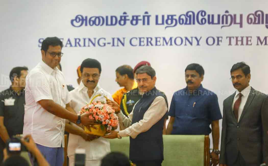 mla trb rajaa charge minister posting
