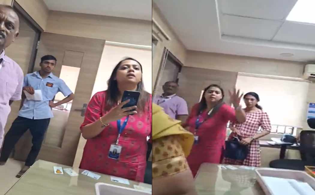 Controversy over SBI manager argued customer for kannada language