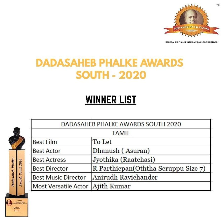 dadasaheb phalke award 2020 ANNOUNCED
