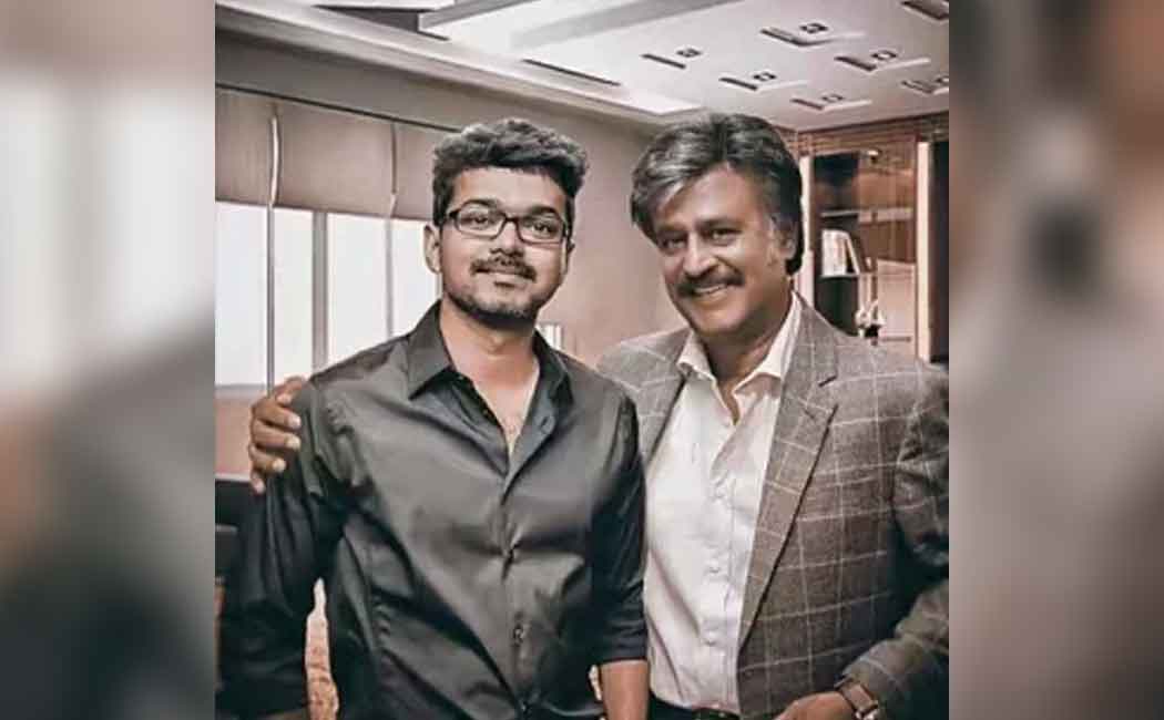 vijay with rajnikanth