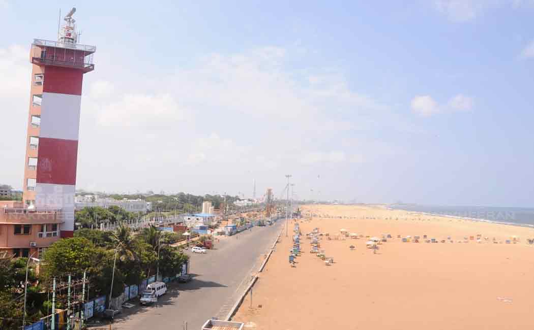 marina beach closed for security reasons on pm modi came