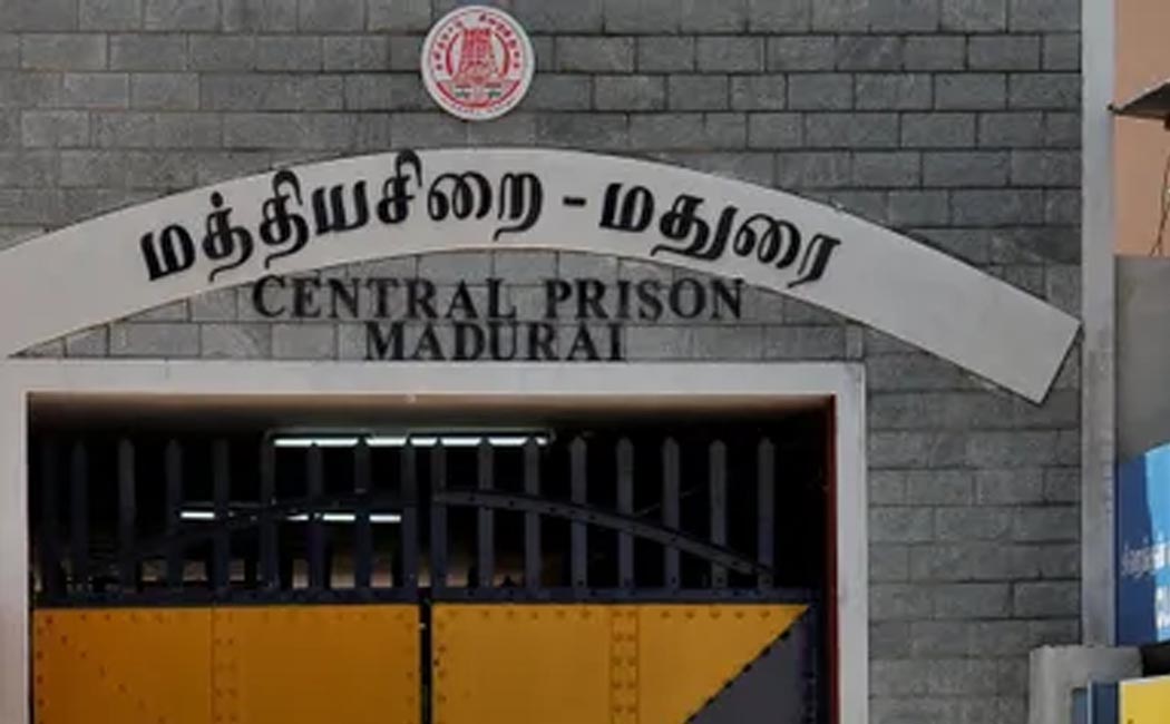 Prison clash - inmates throwing stones!